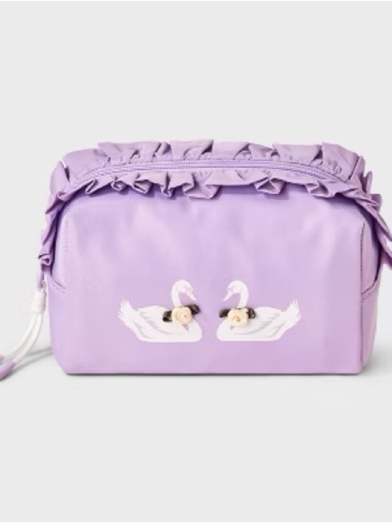 Handbags - Lilac Swan Cosmetic Pouch